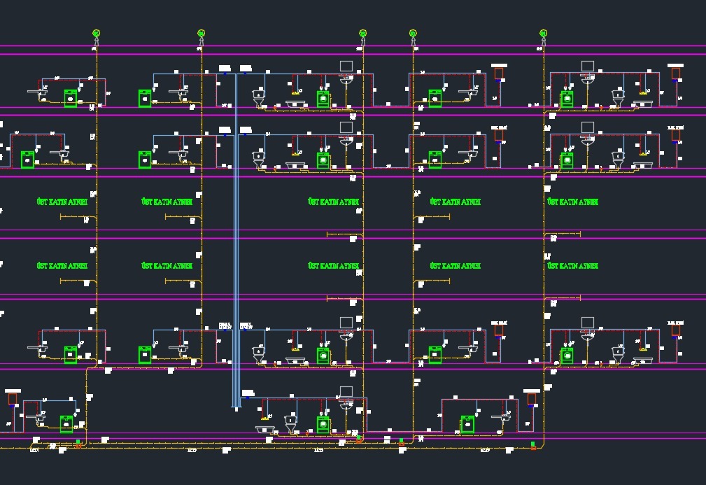 Tesisat Projesi Çizimi